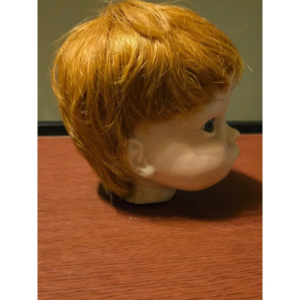 Boots Tyner Sugar‎ Britches Porcelain Doll Head 1986 Reproduction Ginger Hair